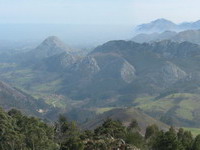 Vista panormica desde el mirador de Fitu haca el Oriente y el Valle del Sella